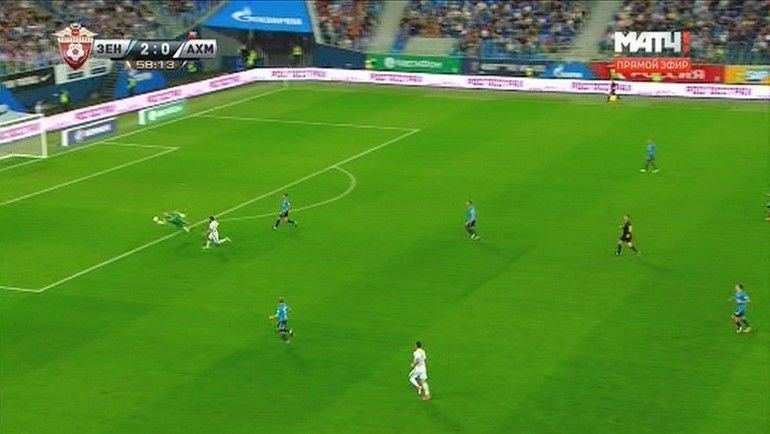 Андрей Лунев играет рукой за штрафной. Судьи этого не видят... Андрей Лунев играет рукой за штрафной. Судьи этого не видят...