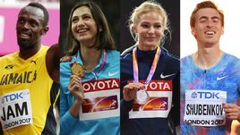 Усэйн БОЛТ, Мария ЛАСИЦКЕНЕ, Дарья КЛИШИНА, Сергей ШУБЕНКОВ.