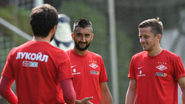 Сегодня. Тарасовка. Георгий ДЖИКИЯ, Александр САМЕДОВ и Джано АНАНИДЗЕ (слева направо).