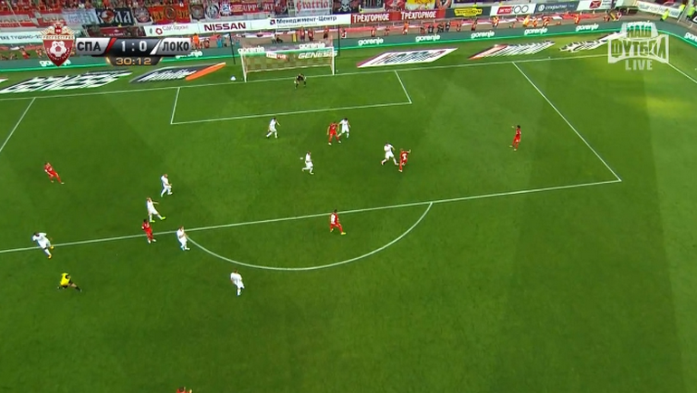 30-я минута. Гол Дениса Глушакова. 30-я минута. Гол Дениса Глушакова.