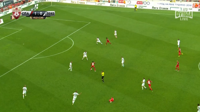 43-я минута. Гол Луиза Адриану. 43-я минута. Гол Луиза Адриану.