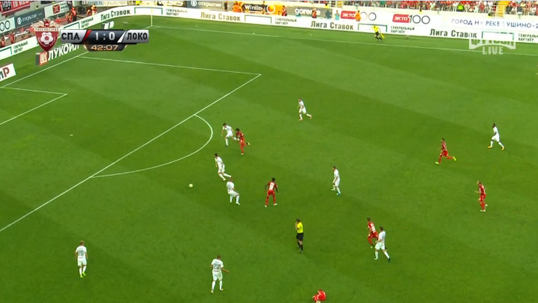 43-я минута. Гол Луиза Адриану. 43-я минута. Гол Луиза Адриану.