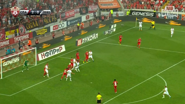 48-я минута. Гол Дмитрия Баринова. 48-я минута. Гол Дмитрия Баринова.