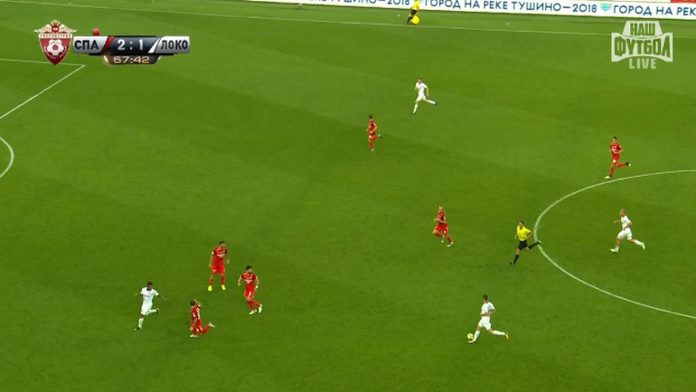 68-я минута. Гол Алексея Миранчука. 68-я минута. Гол Алексея Миранчука.