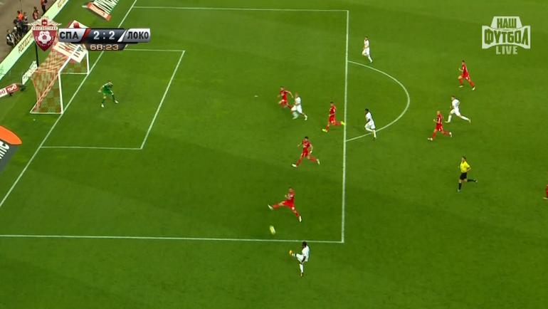 68-я минута. Гол Алексея Миранчука. 68-я минута. Гол Алексея Миранчука.