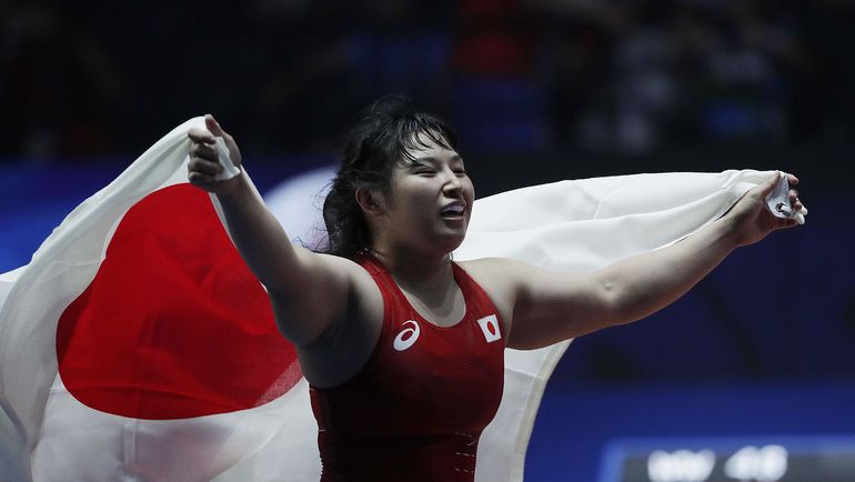 Триумфатор чемпионата мира в весовой категории до 69 кг Сара ДОШО. Фото AFP Триумфатор чемпионата мира в весовой категории до 69 кг Сара ДОШО. Фото AFP