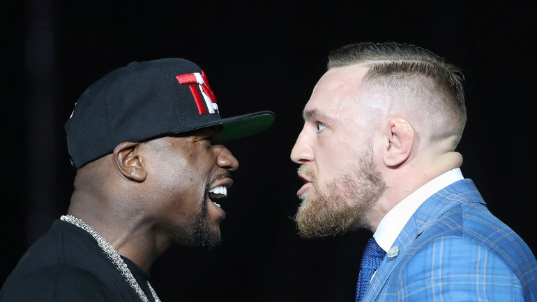 Флойд МЕЙВЕЗЕР и Коннор МАКГРЕГОР. Фото AFP Флойд МЕЙВЕЗЕР и Коннор МАКГРЕГОР. Фото AFP