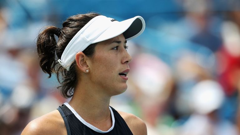 Одна из главных претенденток на победу в Открытом чемпионате США Гарбинье МУГУРУСА. Фото AFP Одна из главных претенденток на победу в Открытом чемпионате США Гарбинье МУГУРУСА. Фото AFP