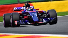 Даниил КВЯТ на трассе в Спа.