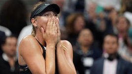 Понедельник. Нью-Йорк. Эмоции Марии ШАРАПОВОЙ после победы над Симоной Халеп.