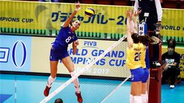 Сегодня. Токио. Россия - Бразилия - 1:3. Россиянки начали Всемирный кубок чемпионов с поражения.