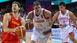 Лидеры сборных Испании, России и Хорватии – Поу ГАЗОЛЬ, Тимофей МОЗГОВ и Дарио ШАРИЧ.