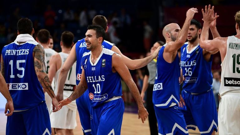 Баскетболисты сборной Греции. Фото AFP Баскетболисты сборной Греции. Фото AFP