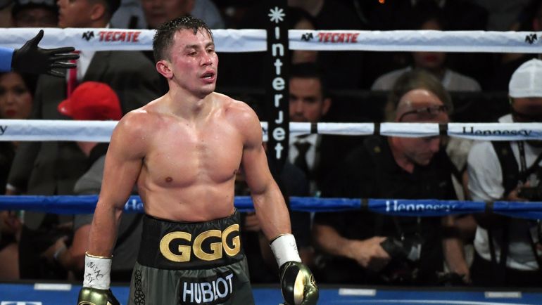 Суббота. Лас-Вегас. Геннадий ГОЛОВКИН. Фото AFP Суббота. Лас-Вегас. Геннадий ГОЛОВКИН. Фото AFP