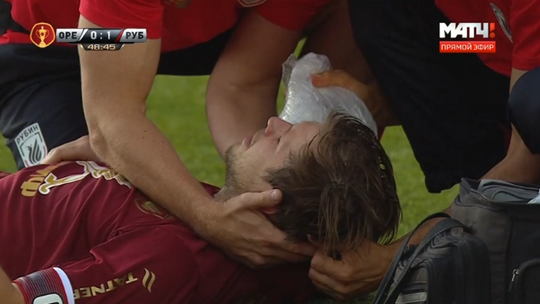 Олег Кузьмин после столкновения. Олег Кузьмин после столкновения.