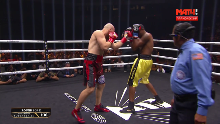 Момент боя Кудряшов - Дортикос. Момент боя Кудряшов - Дортикос.