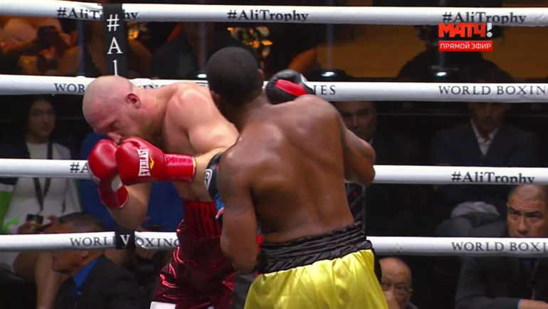 Момент боя Кудряшов - Дортикос. Момент боя Кудряшов - Дортикос.