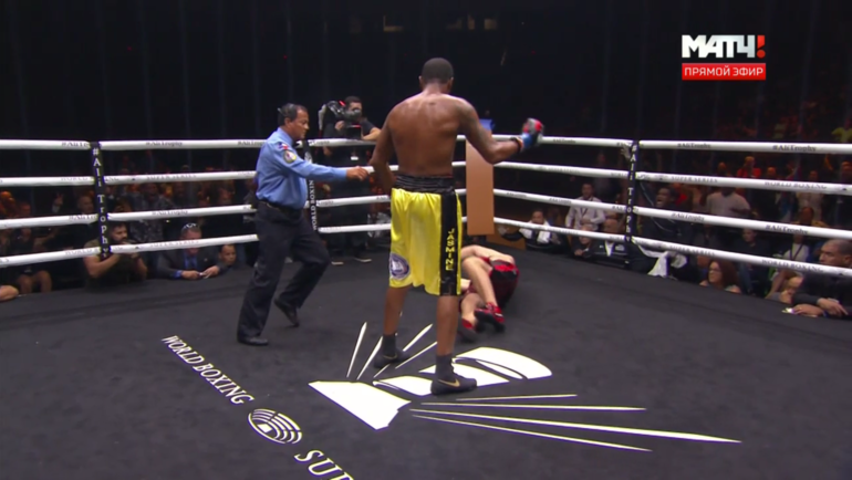 Момент боя Кудряшов - Дортикос. Момент боя Кудряшов - Дортикос.