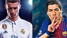 Обложки FIFA 18 и PES 2018.