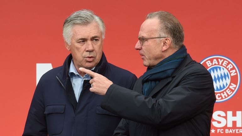 Карло АНЧЕЛОТТИ и Карл-Хайнц РУММЕНИГГЕ. Фото AFP Карло АНЧЕЛОТТИ и Карл-Хайнц РУММЕНИГГЕ. Фото AFP