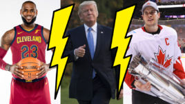 Леброн ДЖЕЙМС, Дональд ТРАМП, Сидни КРОСБИ.