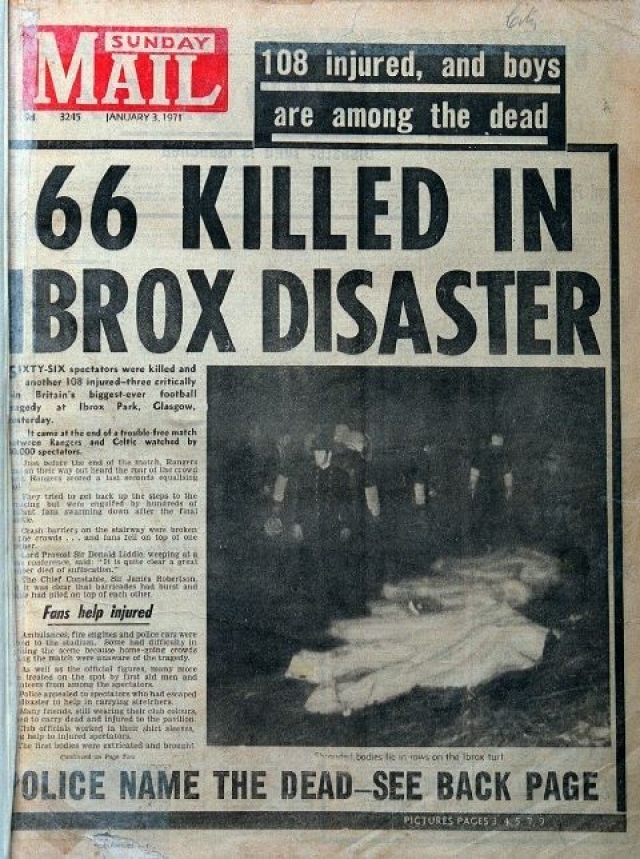 Передовица Sunday Mail 1971 года. Передовица Sunday Mail 1971 года.