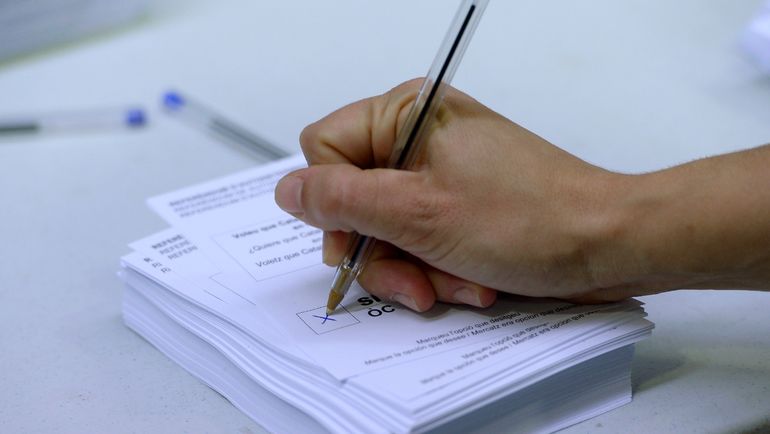 Референдум в Каталонии. Фото AFP Референдум в Каталонии. Фото AFP