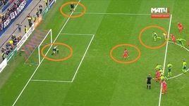 Момент с пенальти в матче ЦСКА - "Уфа".