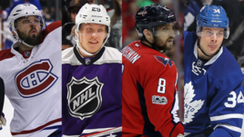 Александр РАДУЛОВ, Патрик ЛАЙНЕ, Александр ОВЕЧКИН, Остон МЭТТЬЮС.