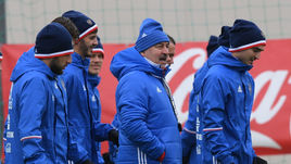 Тренировка сборной России.