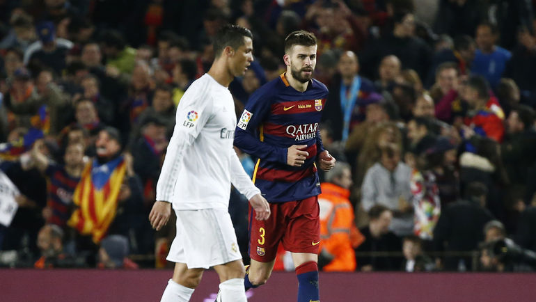 КРИШТИАНУ РОНАЛДУ и Жерар ПИКЕ. Фото REUTERS КРИШТИАНУ РОНАЛДУ и Жерар ПИКЕ. Фото REUTERS