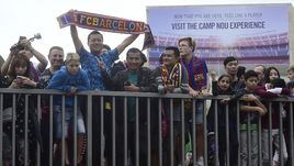 Болельщики "Барселоны".