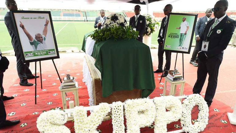 Похороны Стивена КЕШИ. Фото AFP Похороны Стивена КЕШИ. Фото AFP