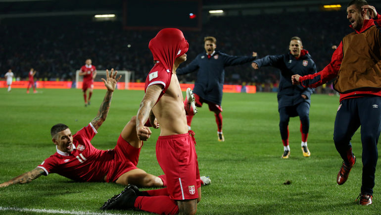 74-я минута. Гол Александра ПРИЙОВИЧА вывел хозяев на чемпионат мира-2018. Фото REUTERS 74-я минута. Гол Александра ПРИЙОВИЧА вывел хозяев на чемпионат мира-2018. Фото REUTERS