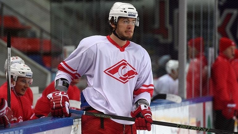 Александр ДЕРГАЧЕВ. Фото ХК Спартак Александр ДЕРГАЧЕВ. Фото ХК Спартак