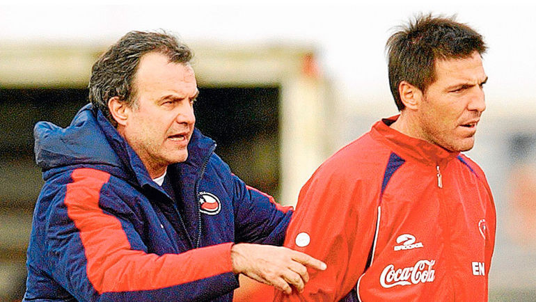 Марсело БЬЕЛСА (слева) и Эдуардо БЕРИССО. Фото Apuntes de Rabona Марсело БЬЕЛСА (слева) и Эдуардо БЕРИССО. Фото Apuntes de Rabona