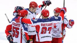 Сегодня. Магнитогорск. "Металлург" - ЦСКА - 2:7. Армейцы одержали девятую победу подряд.