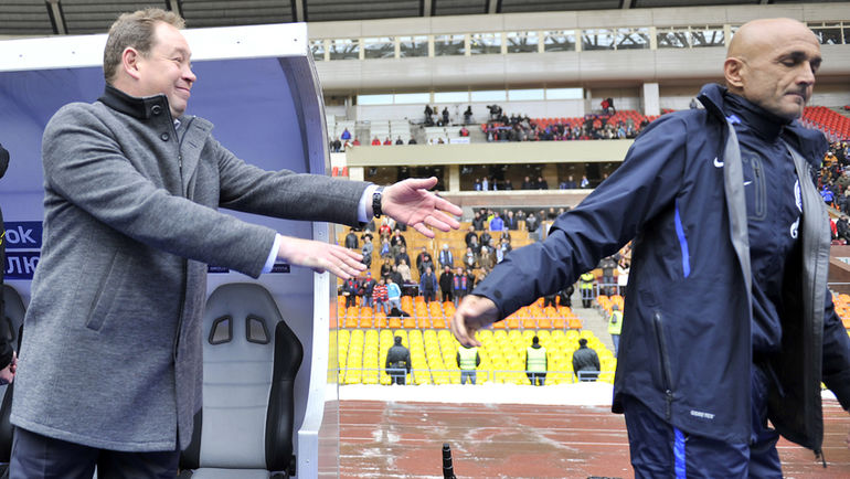 2012 год. Леонид СЛУЦКИЙ (слева) и Лучано СПАЛЛЕТТИ. Фото Алексей ИВАНОВ 2012 год. Леонид СЛУЦКИЙ (слева) и Лучано СПАЛЛЕТТИ. Фото Алексей ИВАНОВ