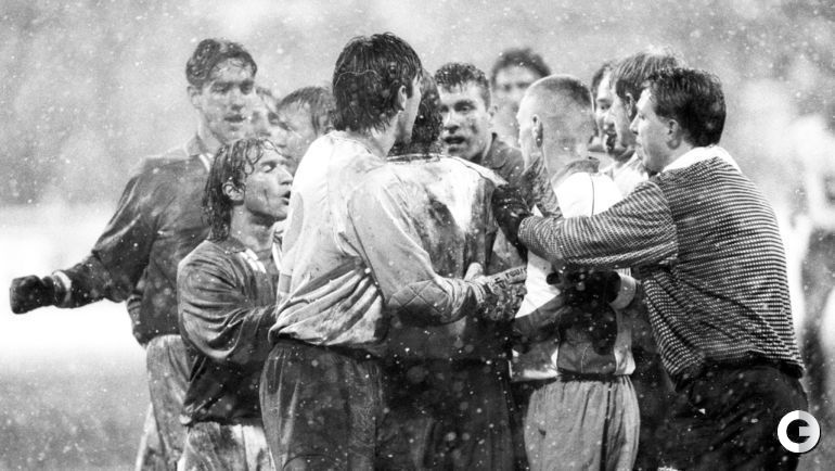 29 октября 1997 года. Москва. Россия - Италия - 1:1. Битва в Петровском парке закончилась вничью.