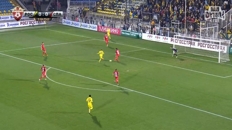 20-я минута. Гол Алексея Ионова. 20-я минута. Гол Алексея Ионова.