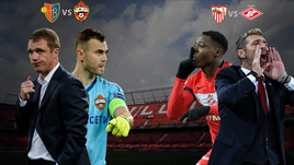 "Спартак" - перед "Севильей", ЦСКА - перед "Базелем". LIVE!