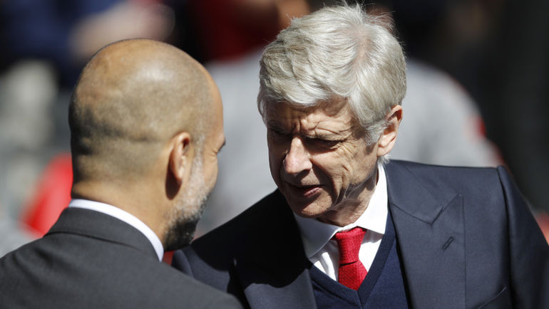 Хосеп ГВАРДЬОЛА (слева) и Арсен ВЕНГЕР. Фото REUTERS Хосеп ГВАРДЬОЛА (слева) и Арсен ВЕНГЕР. Фото REUTERS