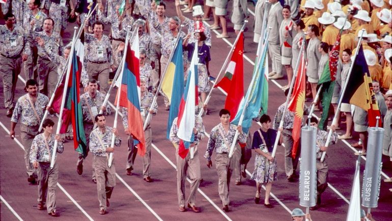 Открытие Олимпийских игр, Барселона, 1992. Фото Андрей ГОЛОВАНОВ, Сергей КИВРИН Открытие Олимпийских игр, Барселона, 1992. Фото Андрей ГОЛОВАНОВ, Сергей КИВРИН