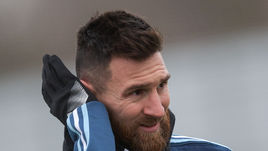 Сегодня. Москва. Тренировка сборной Аргентины. Лионель МЕССИ.