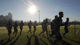 Сегодня. Москва. Тренировка сборной Аргентины.