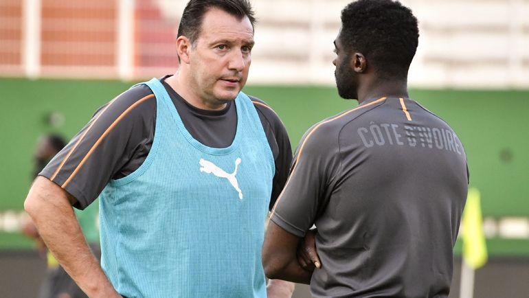 Главный тренер сборной Бельгии Марк ВИЛЬМОТС и Серж ОРЬЕ. Фото AFP Главный тренер сборной Бельгии Марк ВИЛЬМОТС и Серж ОРЬЕ. Фото AFP