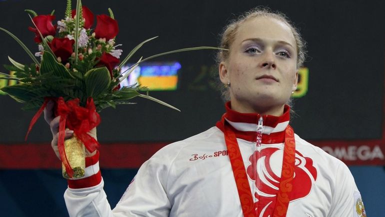 13 августа 2008 года. Пекин. Оксана СЛИВЕНКО. Фото REUTERS 13 августа 2008 года. Пекин. Оксана СЛИВЕНКО. Фото REUTERS