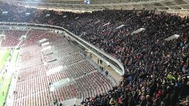 Суббота. Москва. Россия – Аргентина – 0:1. Верхний ярус "Лужников" начали выпускать через 40 минут после окончания встречи.