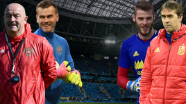 Россия и Испания готовятся к матчу.