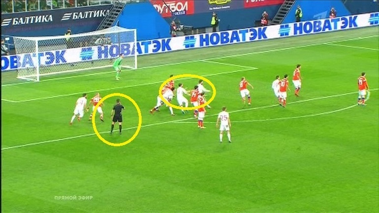 Фол Георгия Джикии на Серхио Рамосе. Фол Георгия Джикии на Серхио Рамосе.